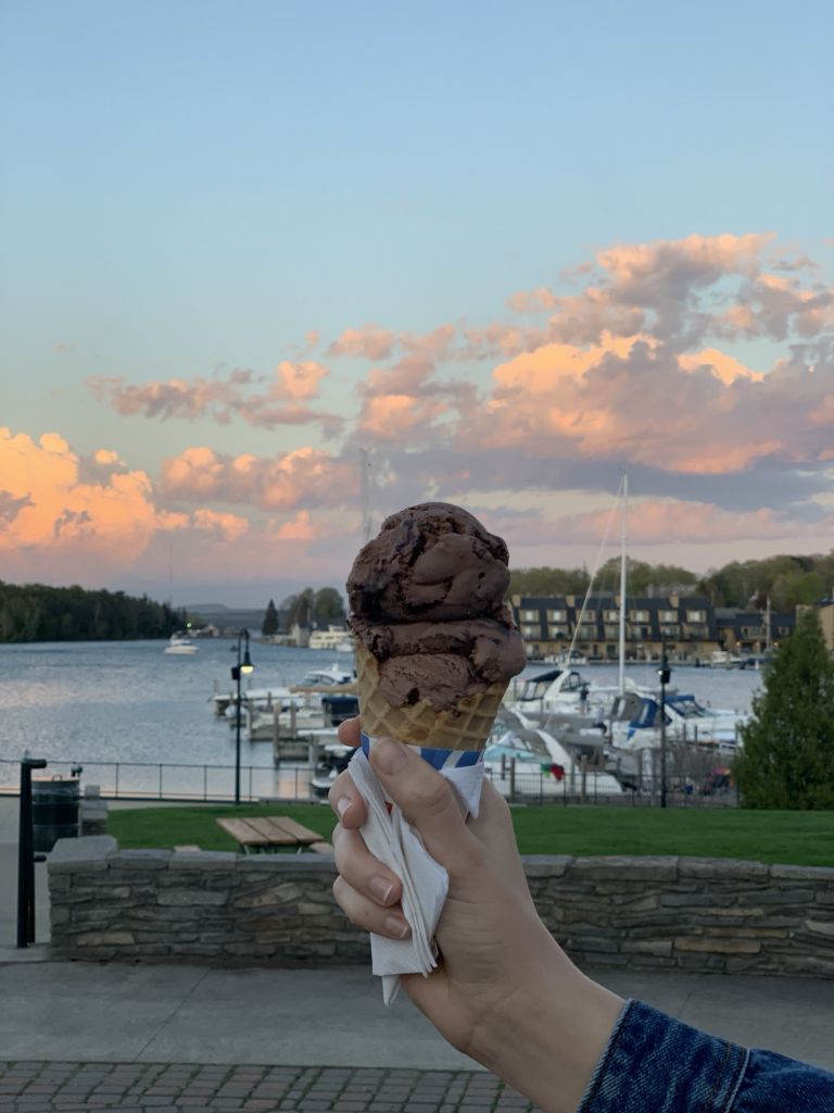 Fudge ice Cream from Murdick's in Charlevoix Michigan