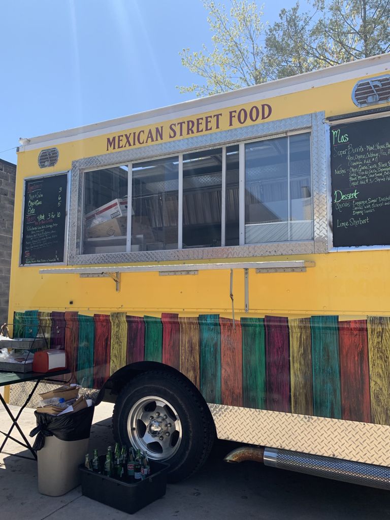 The Cantina Taco Truck for takeaway behind the restaurant is an excellent place to eat in Charlevoix, Michigan